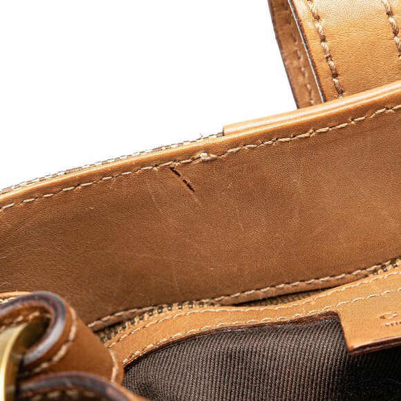 Auth Gucci Gg Brown Beige Canvas Fabric #169984G52B - Picture 8 of 14